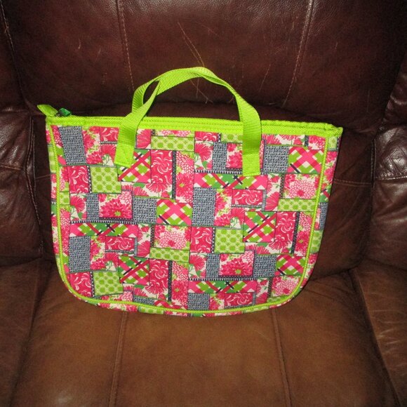 NWT Lilly Pulitzer Patch Day Laptop Computer Briefcase Tote Bag - Picture 2 of 4